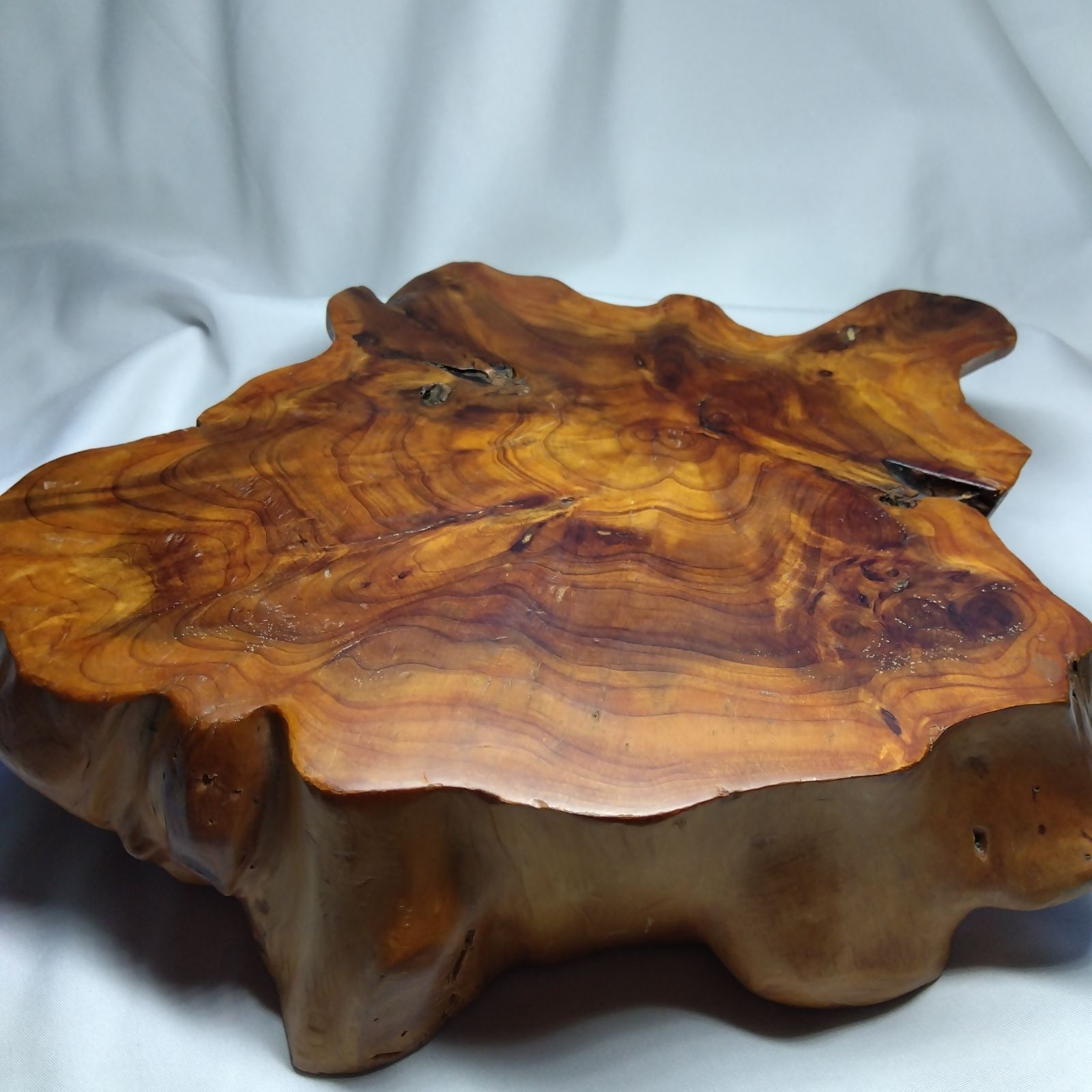 アンティーク 花台 盆栽台 香炉台 天然木 大きめ - メルカリ