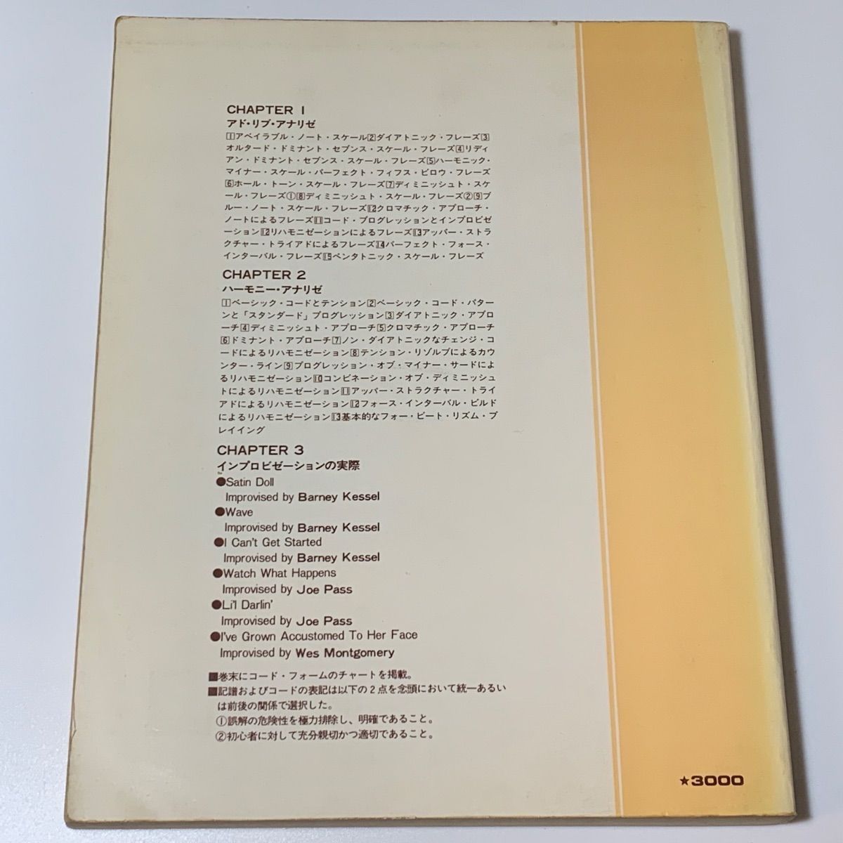 コンテンポラリー・ジャズ・ギター インプロビゼーション＆アナリゼ