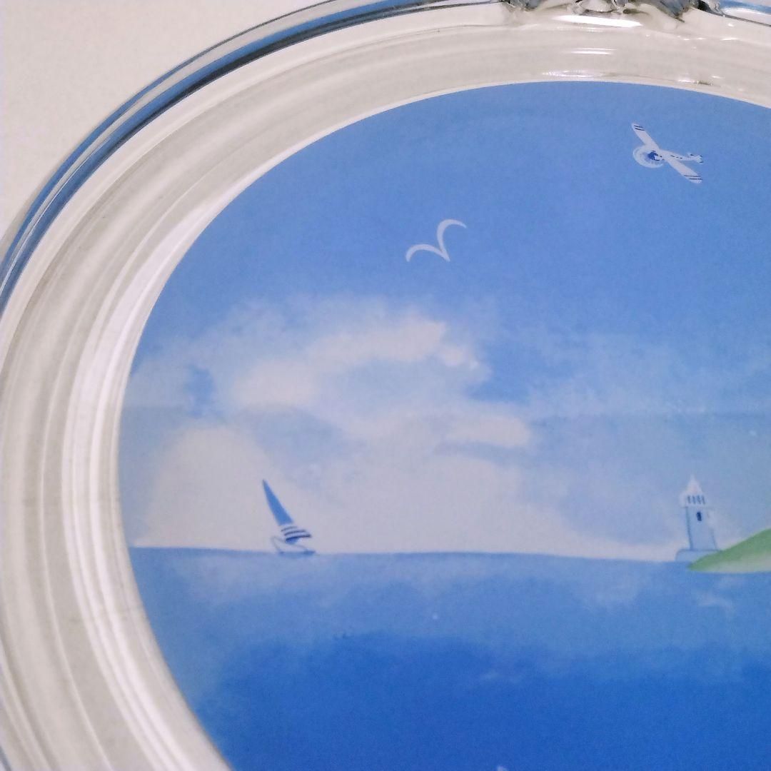 中古】昭和レトロ オーシャンウイスキー ガラス製 壁掛け インテリア