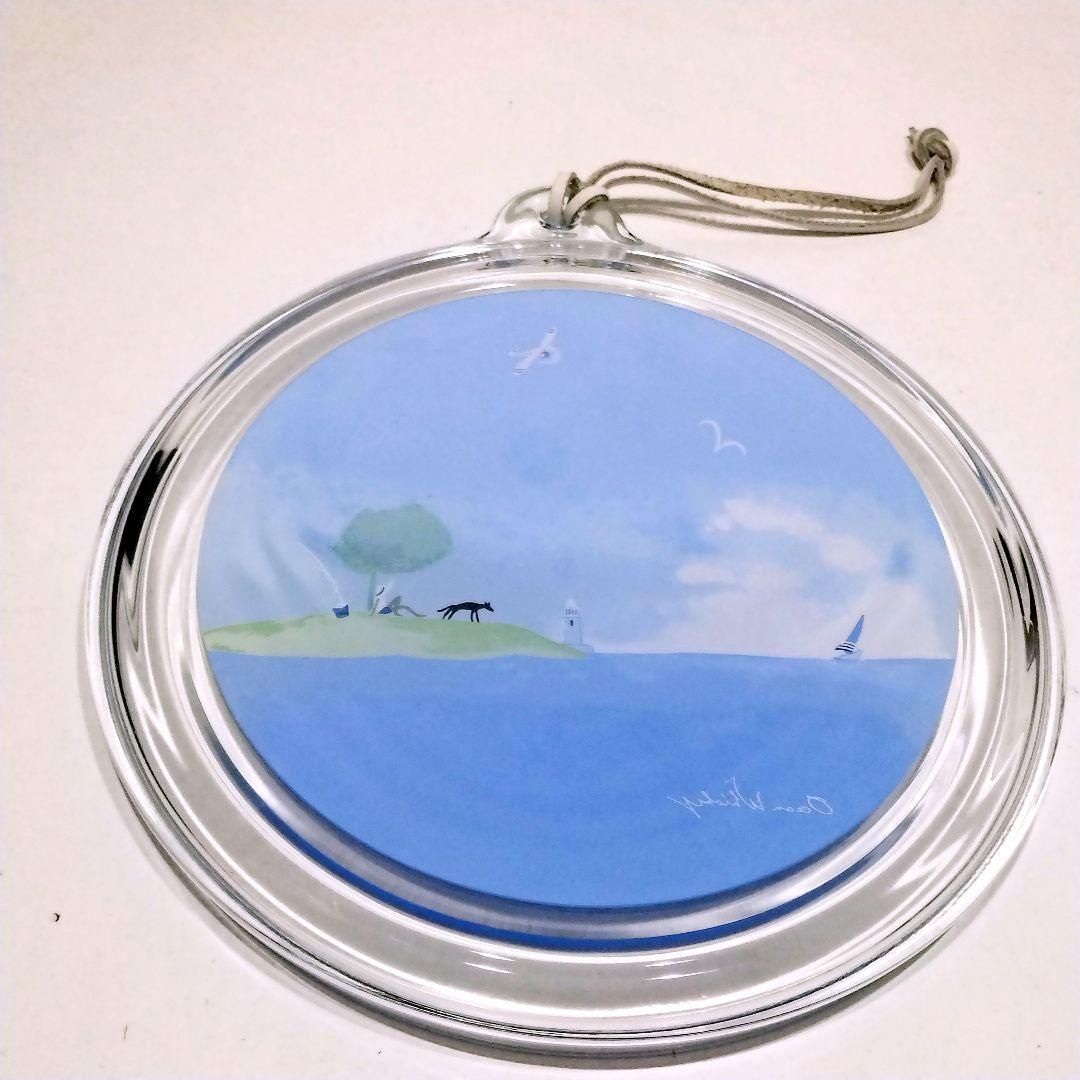 中古】昭和レトロ オーシャンウイスキー ガラス製 壁掛け インテリア