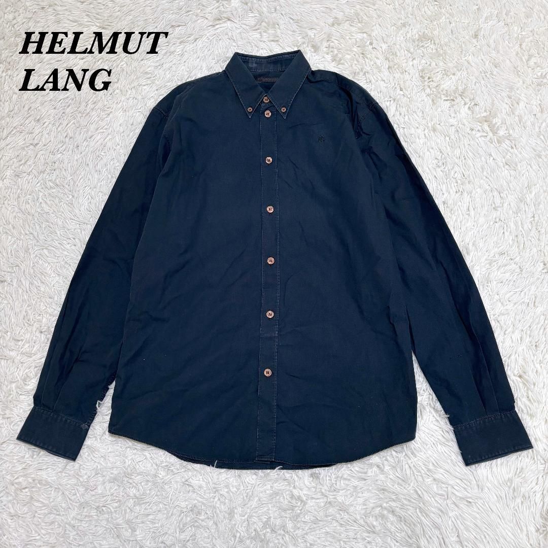 HELMUT LANG 未使用　39 長袖シャツ ヘルムート　ラング 本人期 ヘルムートラング BDシャツ 90s 39 15 1/2 ブラック - メルカリ