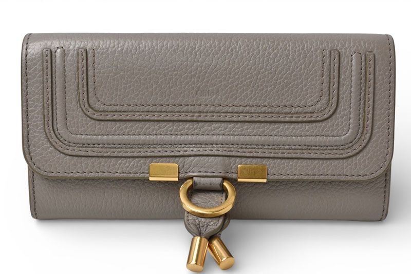 クロエ 財布/長財布 Chloe 財布 MARCIE/マーシー カシミア グレー
