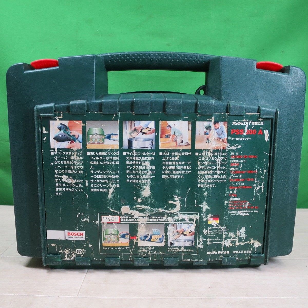  BOSCH ボッシュ オービタル サンダー PSS 200 A 3 603 C 40 050 コード式 研摩 研磨 機 仕上げ 100 V サンダー 研磨機