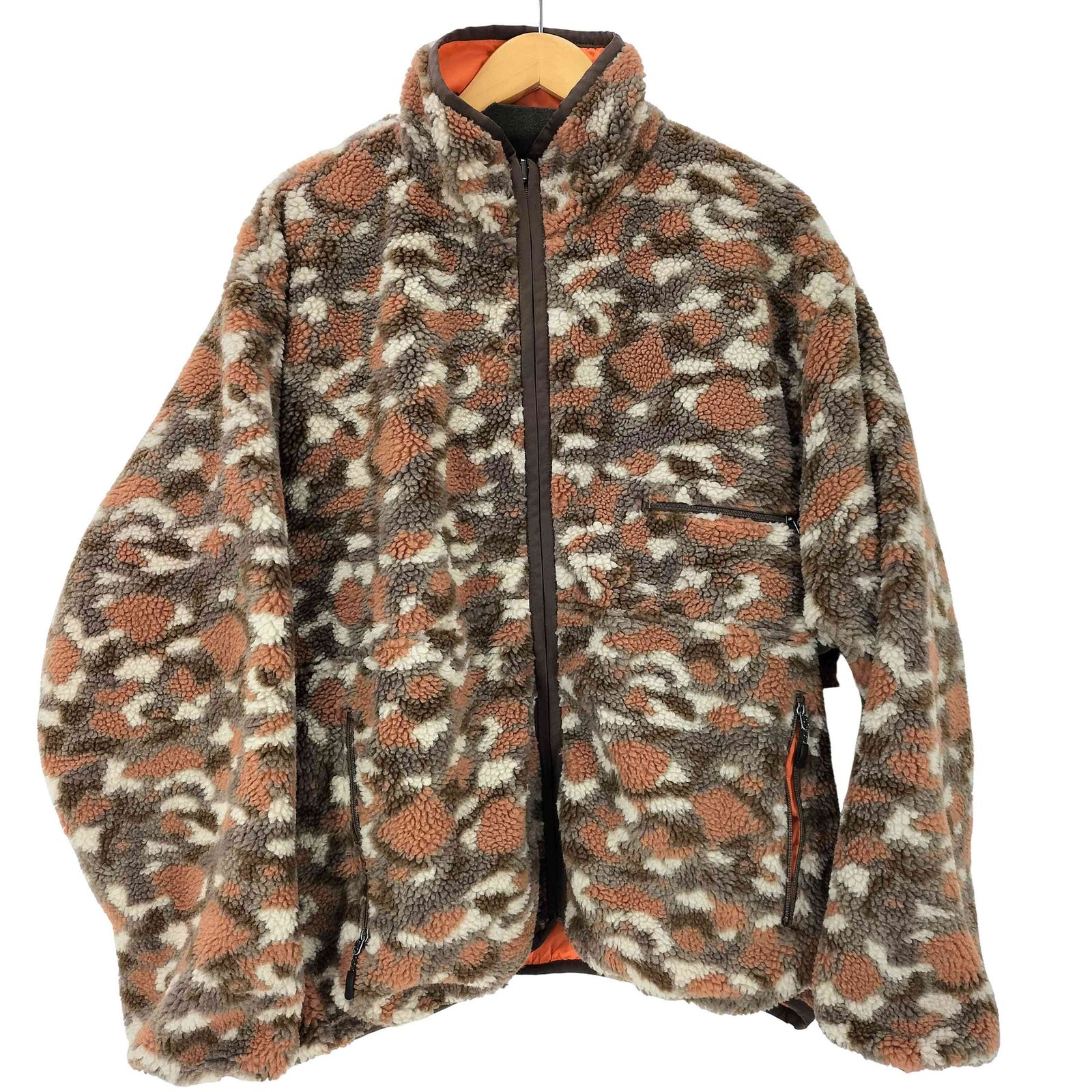 ケボズ KEboz 25AW CAMO BOA / NYLON REVERSIBLE JACKET カモ ボア 