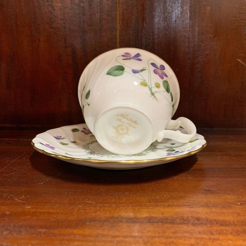 ノリタケ バイオレットドリーム カップ＆ソーサー 2客 セット まとめ