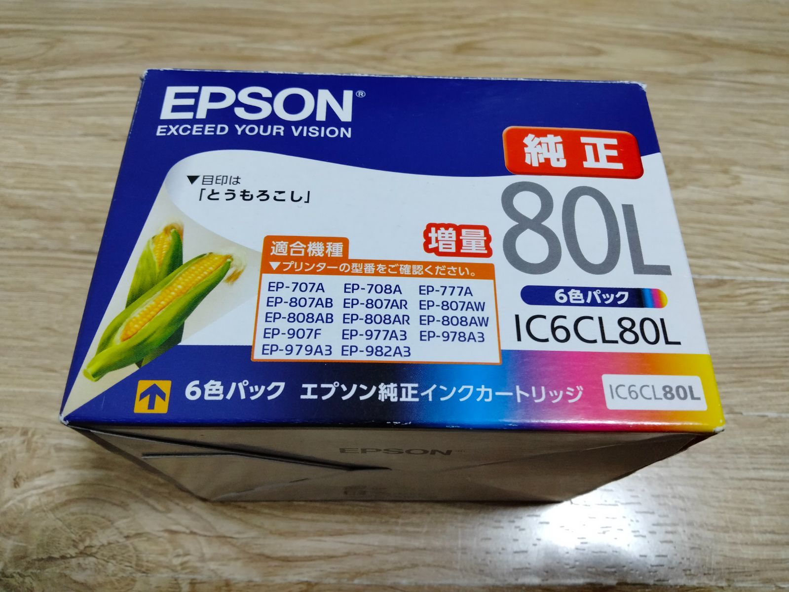 エプソン 純正 インクカートリッジ とうもろこし IC6CL80L 6色パック