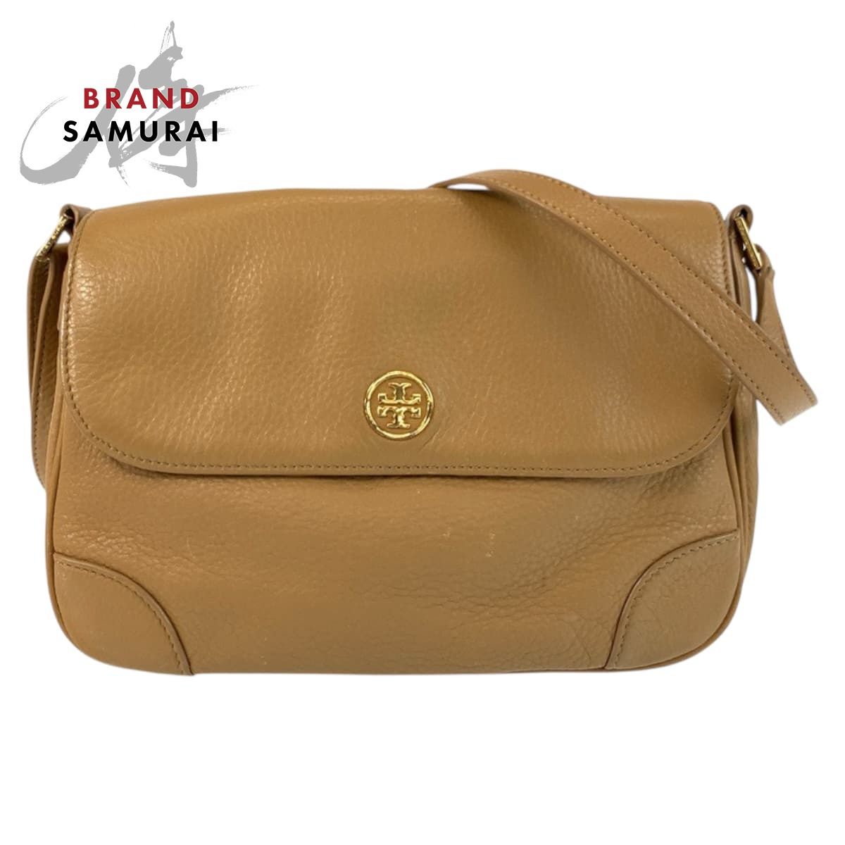 Tory Burch トリーバーチ ベージュ キャメル ゴールド金具 レザー