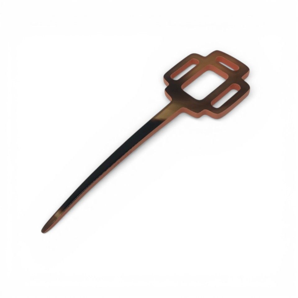 美品 HERMES エルメス バッファローホーン 水牛の角 かんざし