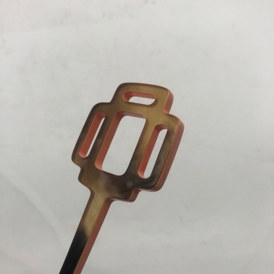 美品 HERMES エルメス バッファローホーン 水牛の角 かんざし