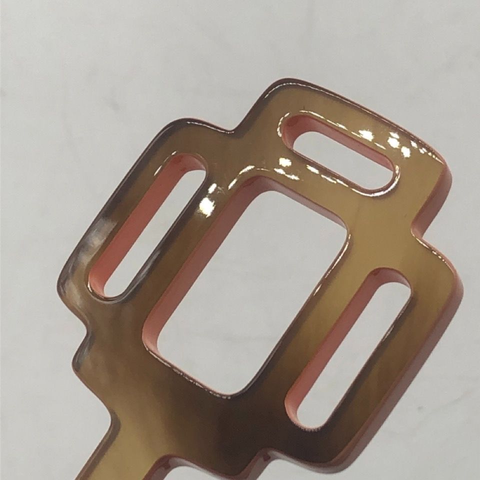 美品 HERMES エルメス バッファローホーン 水牛の角 かんざし