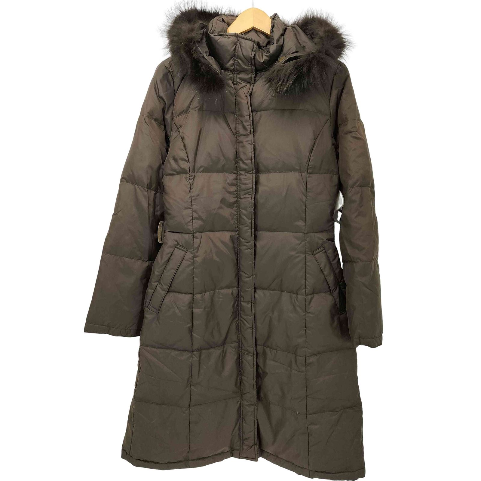 ミッシェルクラン MICHEL KLEIN フォックスファー ロング ダウンコート