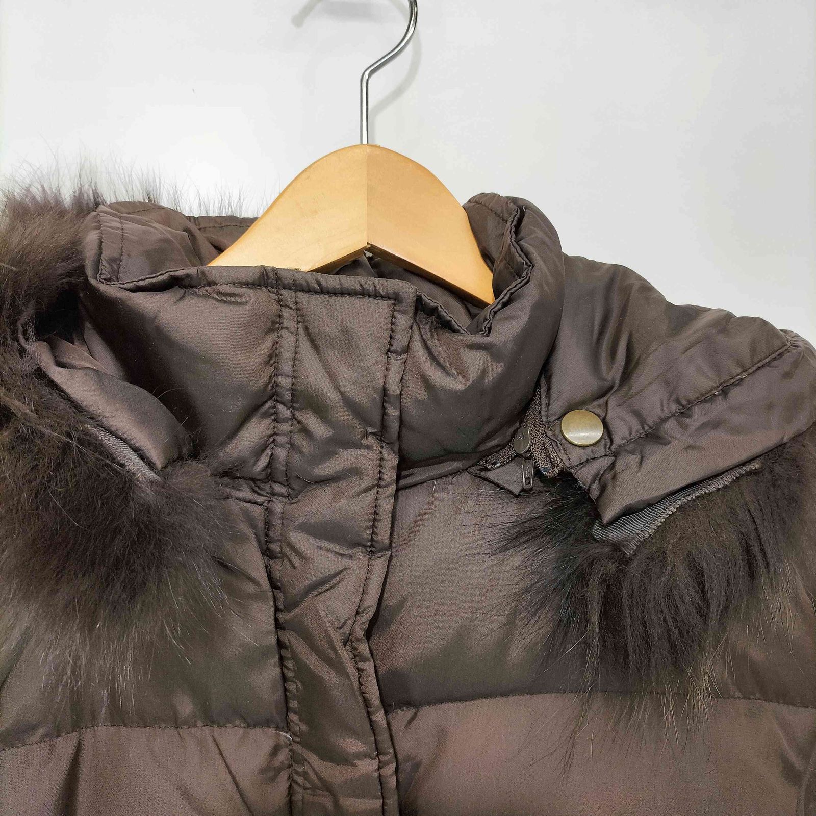 ミッシェルクラン MICHEL KLEIN フォックスファー ロング ダウンコート