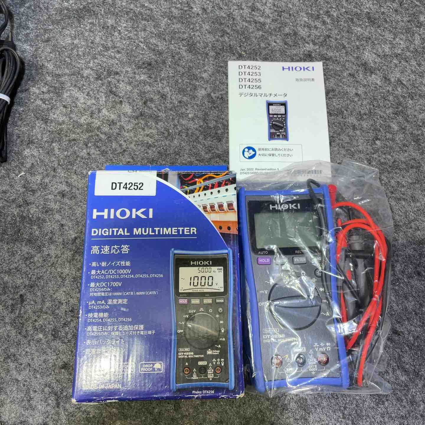 日置電機 HIOKI DT 4252 デジタルマルチメータ 10 A端子搭載汎用タイプ