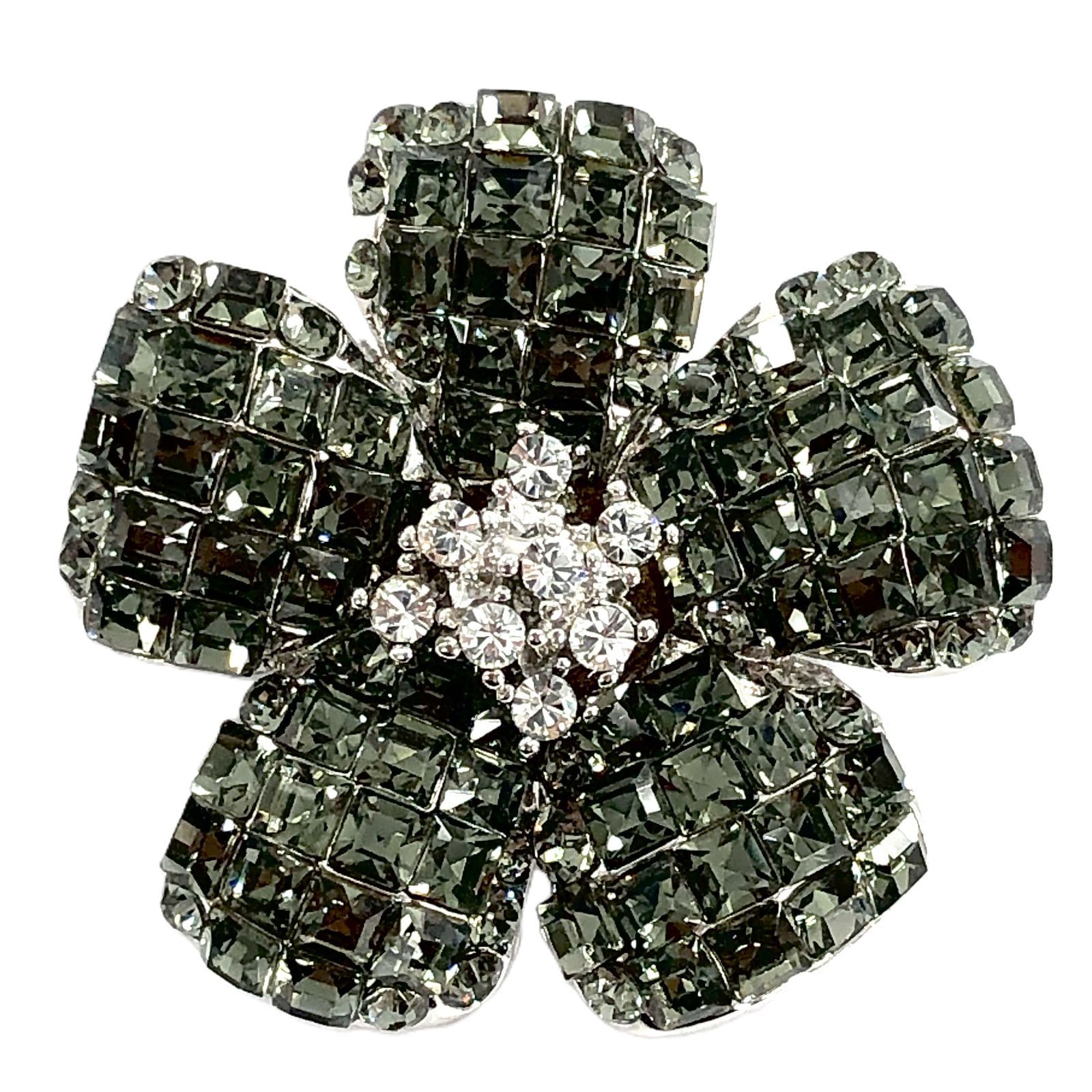 FOXEY フォクシー ブローチ フラワー シルバー系 レディース