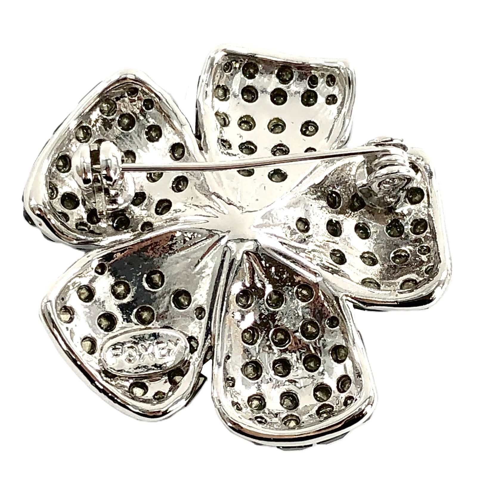 FOXEY フォクシー ブローチ フラワー シルバー系 レディース