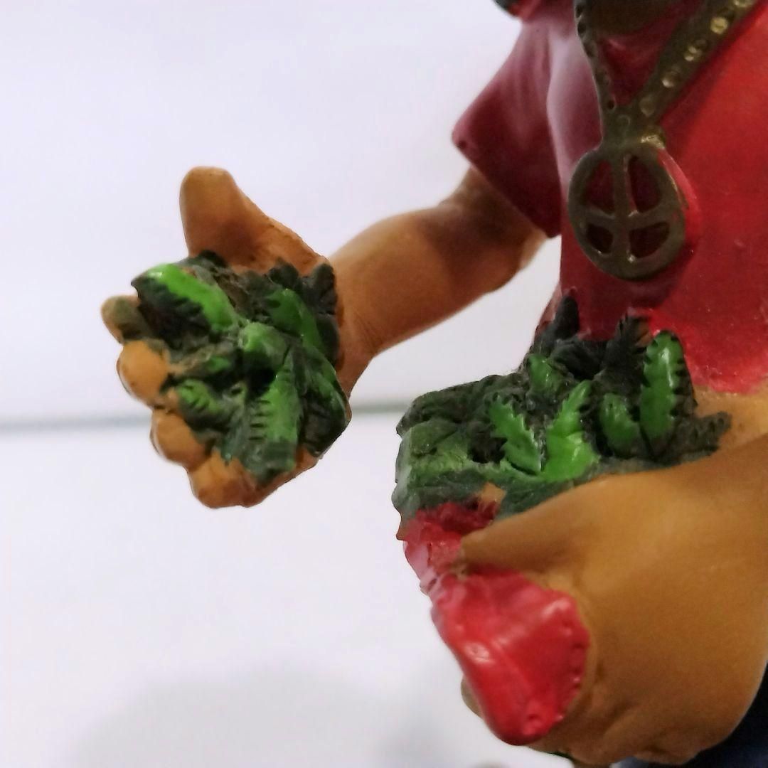 中古】ラスタマン フィギュア 灰皿 小物入れ レゲエ 置物 陶器製