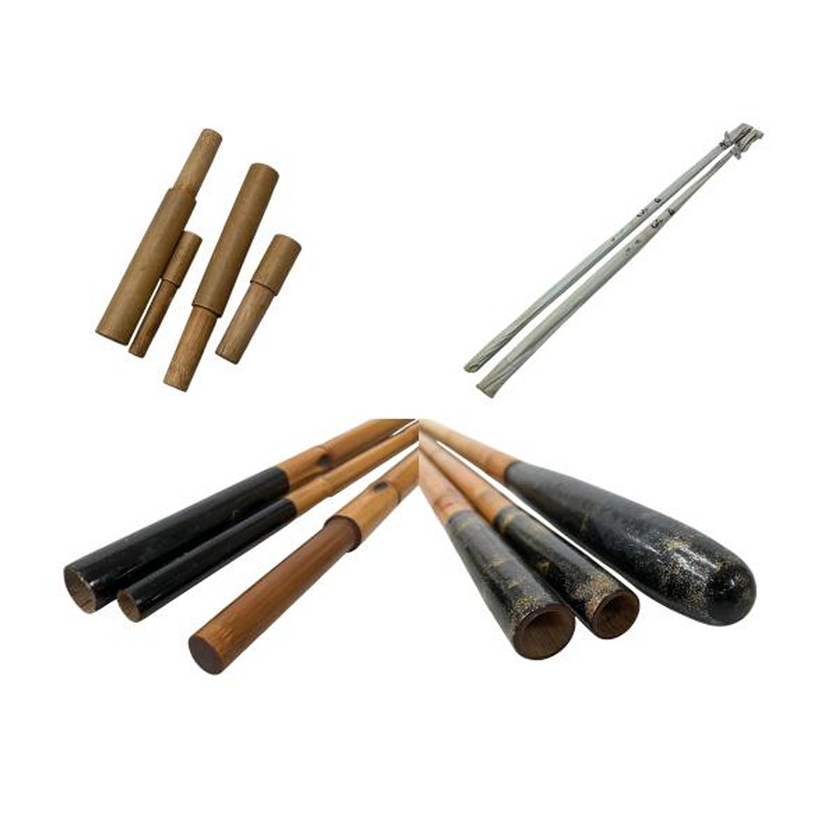 心道 竿掛 玉の柄 2本セット へら竿 釣り