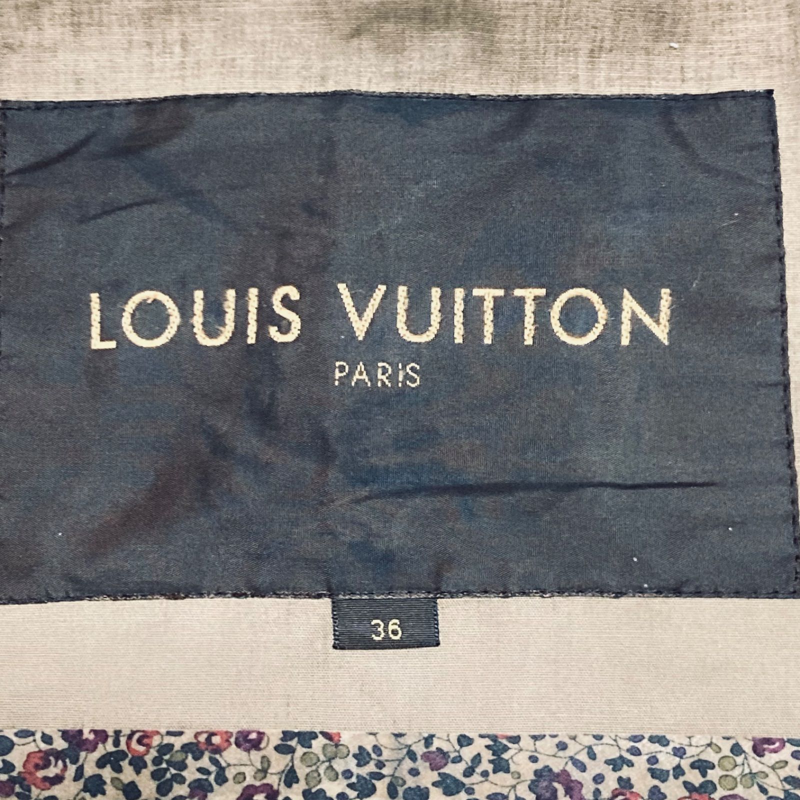 LOUIS VUITTON ルイヴィトン ショートダブルトレンチコート レディース 