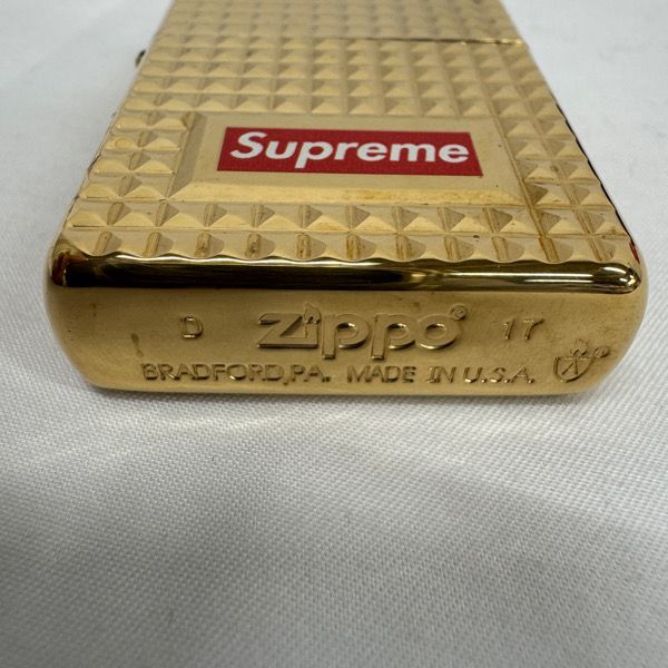 Zippo Armor Case ゴールド Supreme 希少】supreme zippo ゴールド 旧アーマーモデル - メルカリ