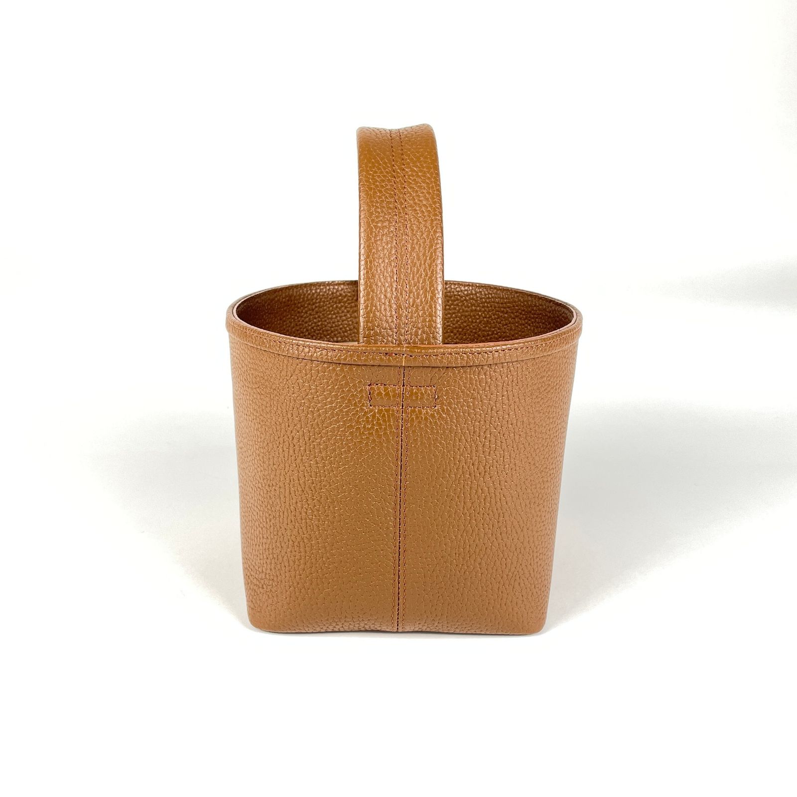 chiiiibagシュリンクレザーバスケット　キャメル chiiiibag チーバッグ 【レザーバスケット】キャメル