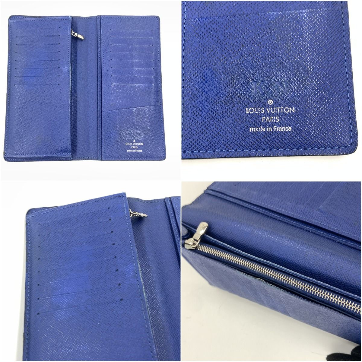 ルイヴィトン　長財布　タイガ　ポルトフォイユ　ブラザ　ネイビー　箱有り LOUIS VUITTON（ルイ・ヴィトン） 【6ad4484】ルイヴィトン 長財布