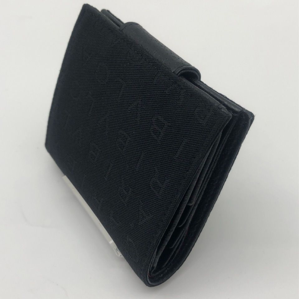 ほぼ未使用品 BVLGARI ブルガリ ロゴマニア ブラック 二つ折り 財布