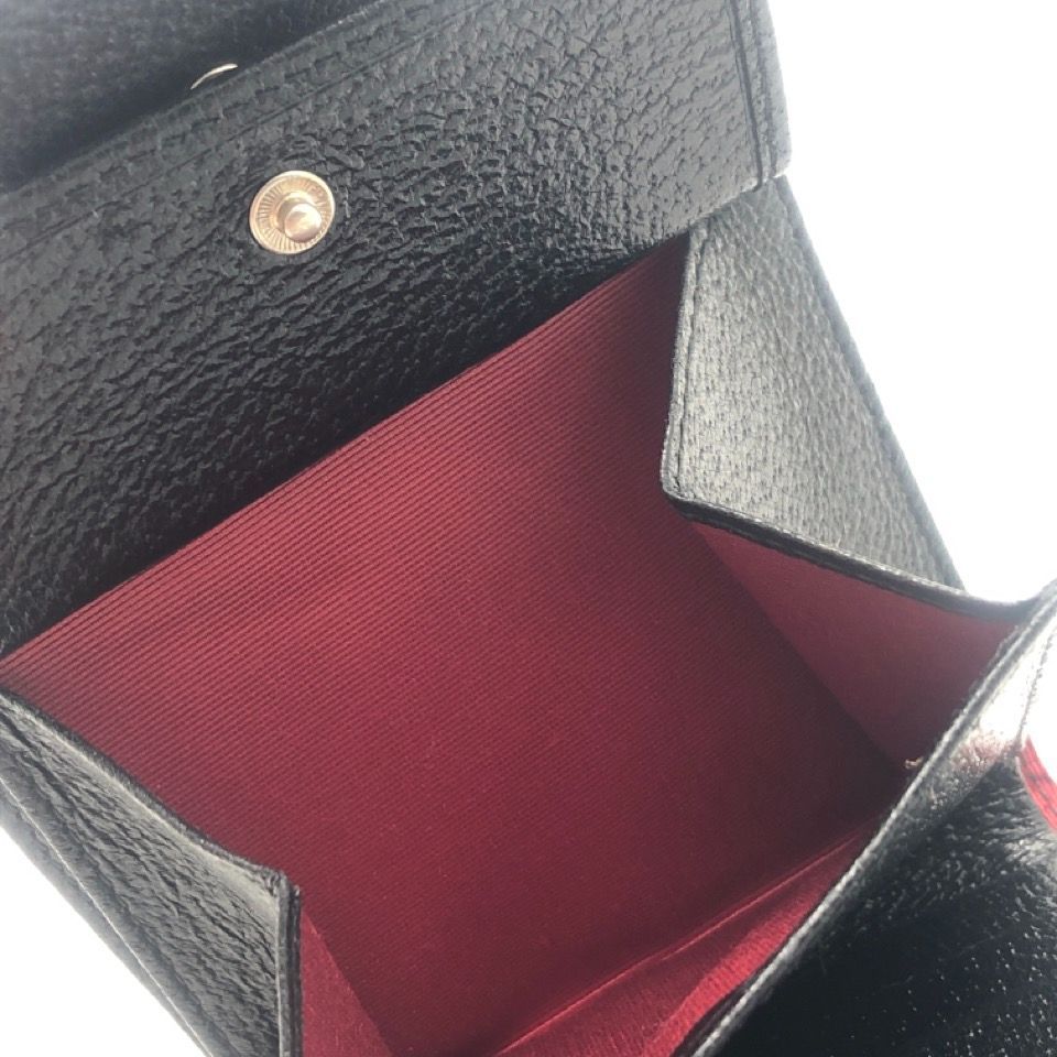 ほぼ未使用品 BVLGARI ブルガリ ロゴマニア ブラック 二つ折り 財布 
