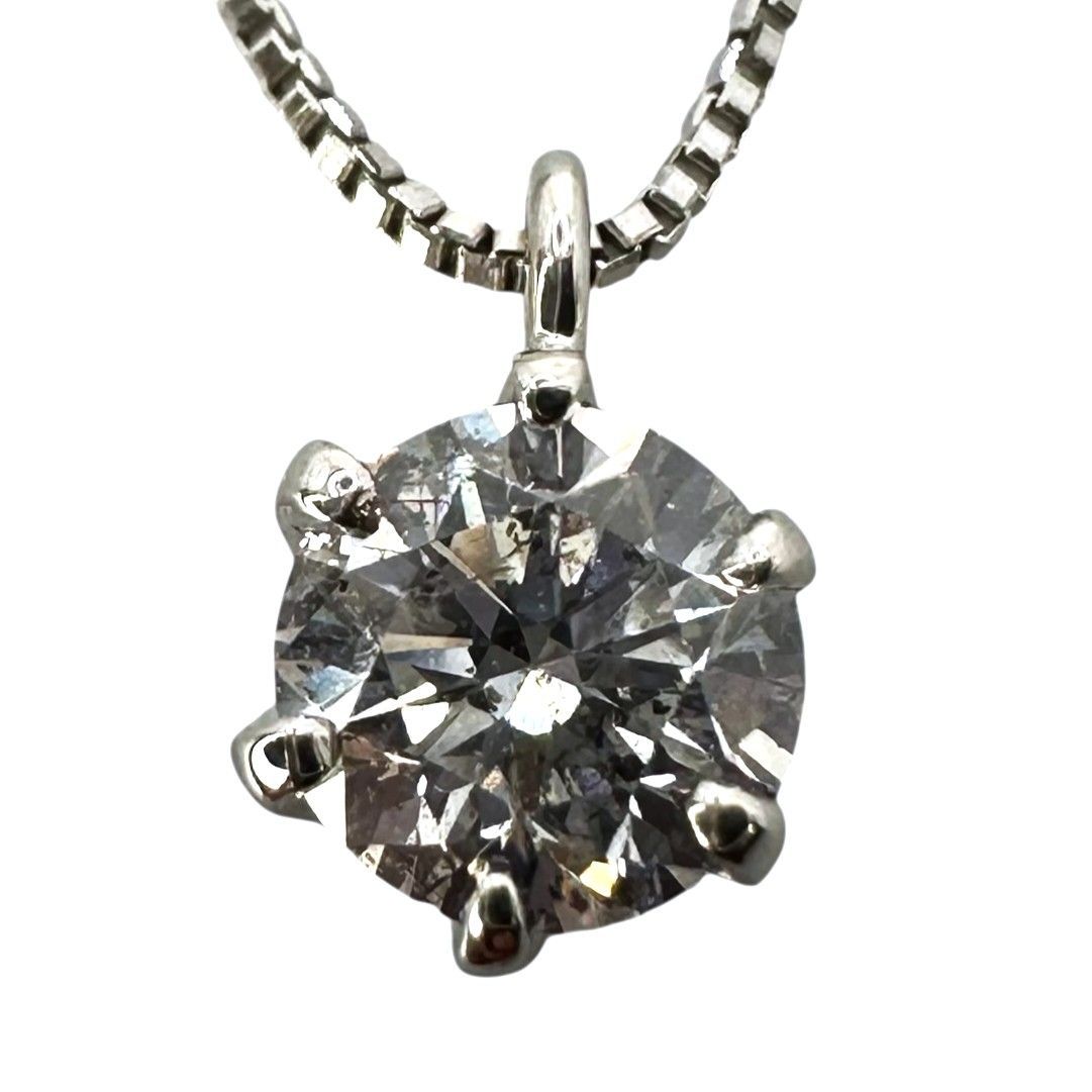 Pt850/Pt900 ネックレス 1.8g D0.304ct 42cm レディース ジュエリー