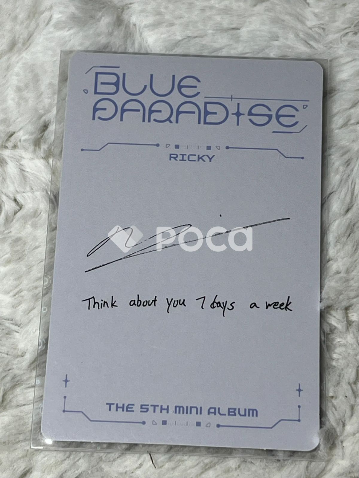 ZEROBASEONE リッキー BLUE PARADISE ZEROSE Ver. - メルカリ