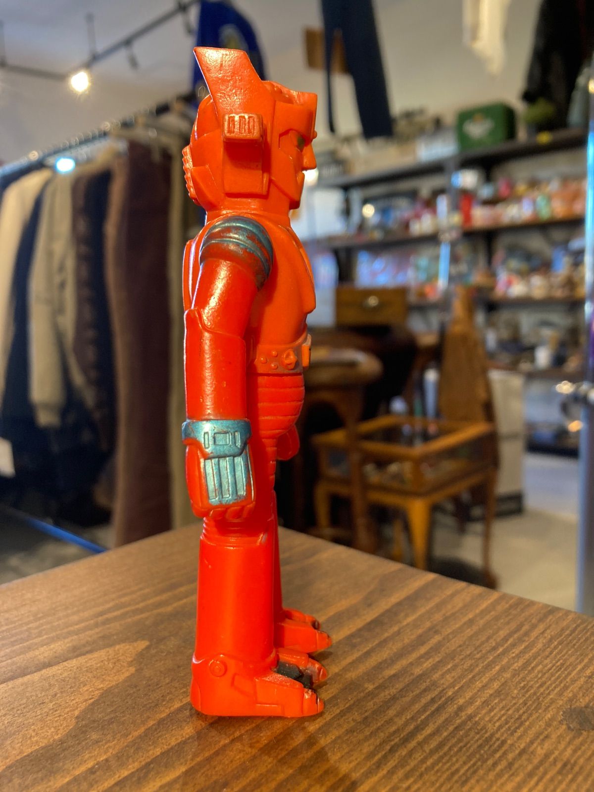 昭和レトロ ポピー マッハバロン ソフビ3体 MP070) ポピー スーパーロボット マッハバロン 記名有り ビンテージ