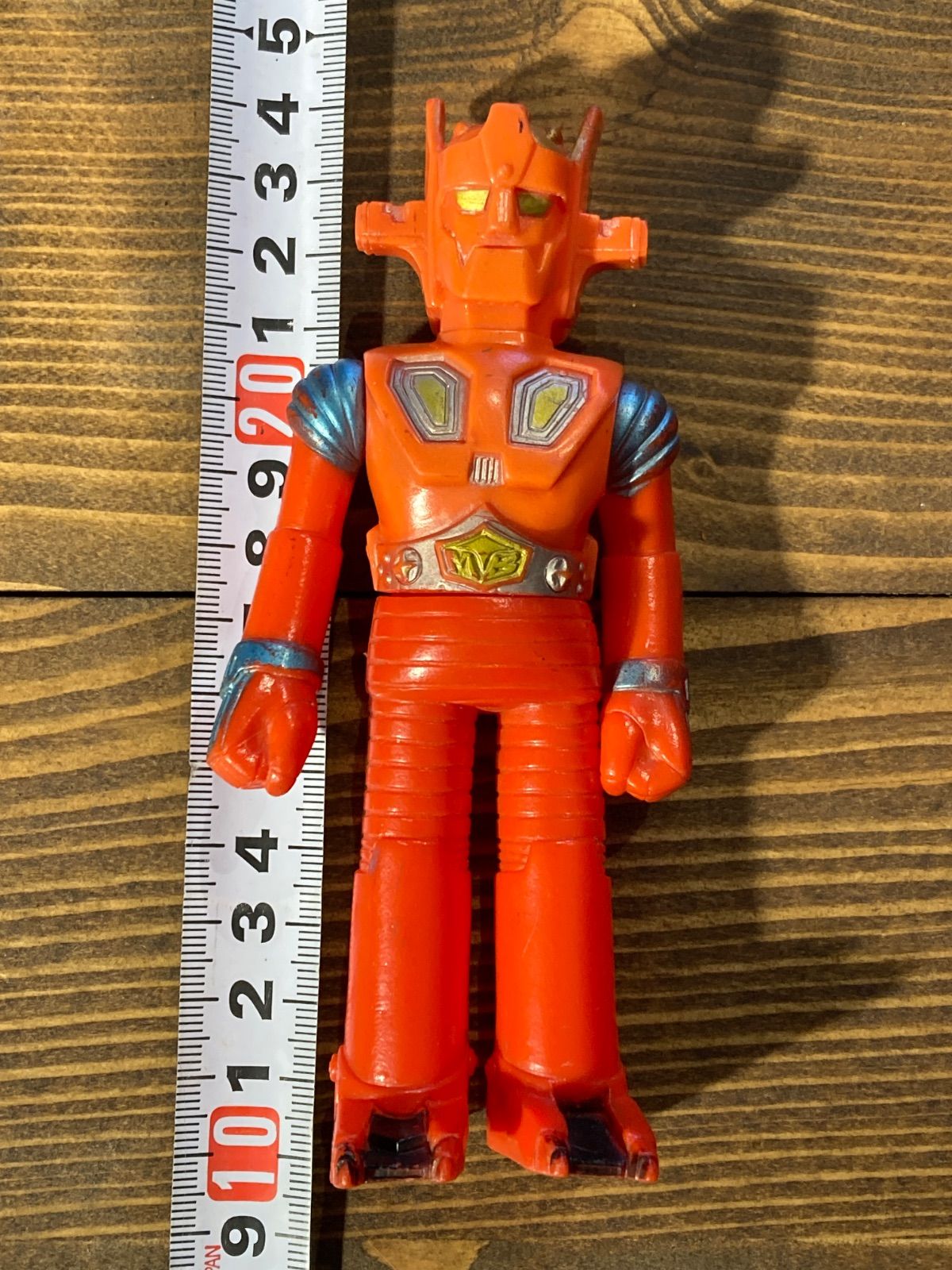 昭和レトロ ポピー マッハバロン ソフビ3体 MP070) ポピー スーパーロボット マッハバロン 記名有り ビンテージ