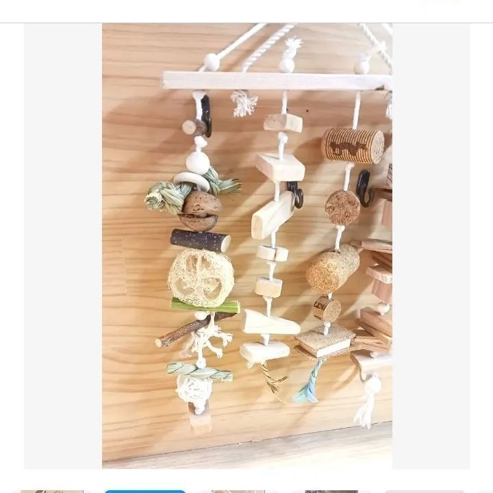 &11 インコ ガジガジおもちゃ バードトイ バルサ かじり木 インコ