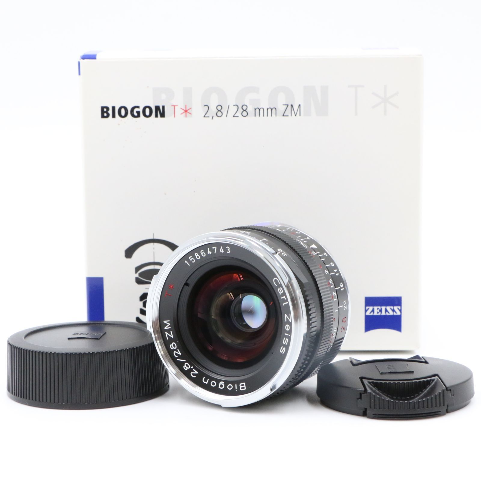 ほぼ新品】Carl Zeiss カールツァイス Biogon T* 28mm F2.8 ZM ライカ