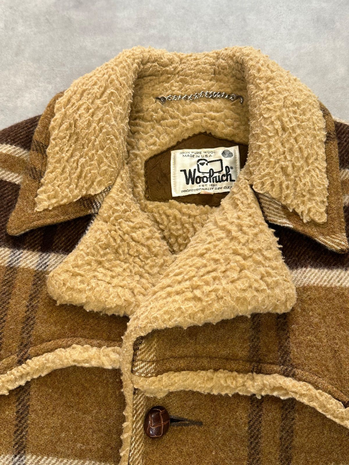 70s WOOLRICH ウールランチコートベージュモカブラウンボアライナー古着 楽天市場】90年代 WOOLRICH ウールリッチ ウール ランチコート