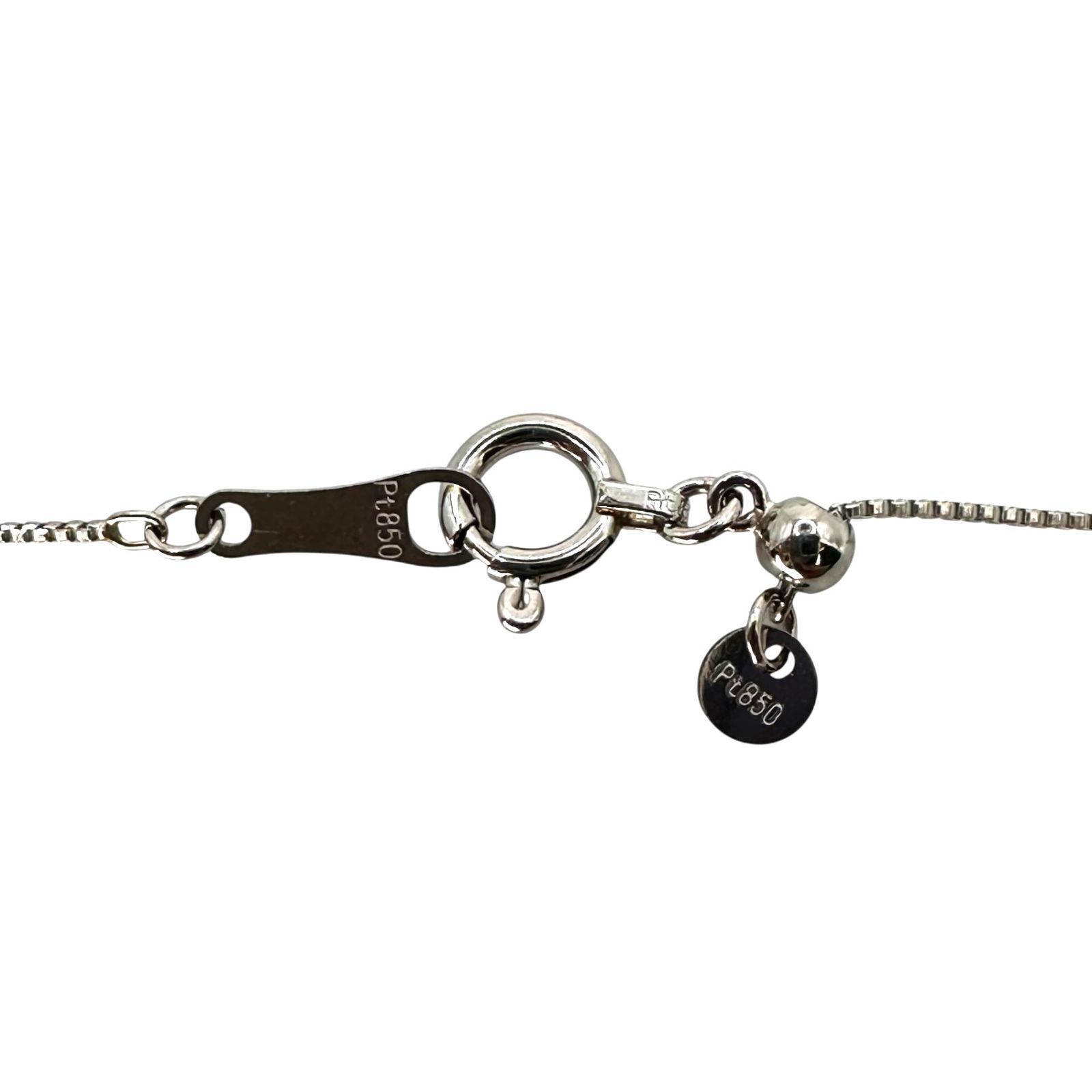 Pt850/Pt900 ネックレス 1.8g D0.304ct 42cm レディース ジュエリー 