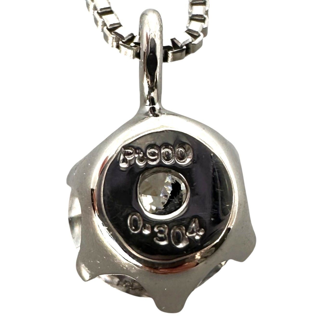 Pt850/Pt900 ネックレス 1.8g D0.304ct 42cm レディース ジュエリー