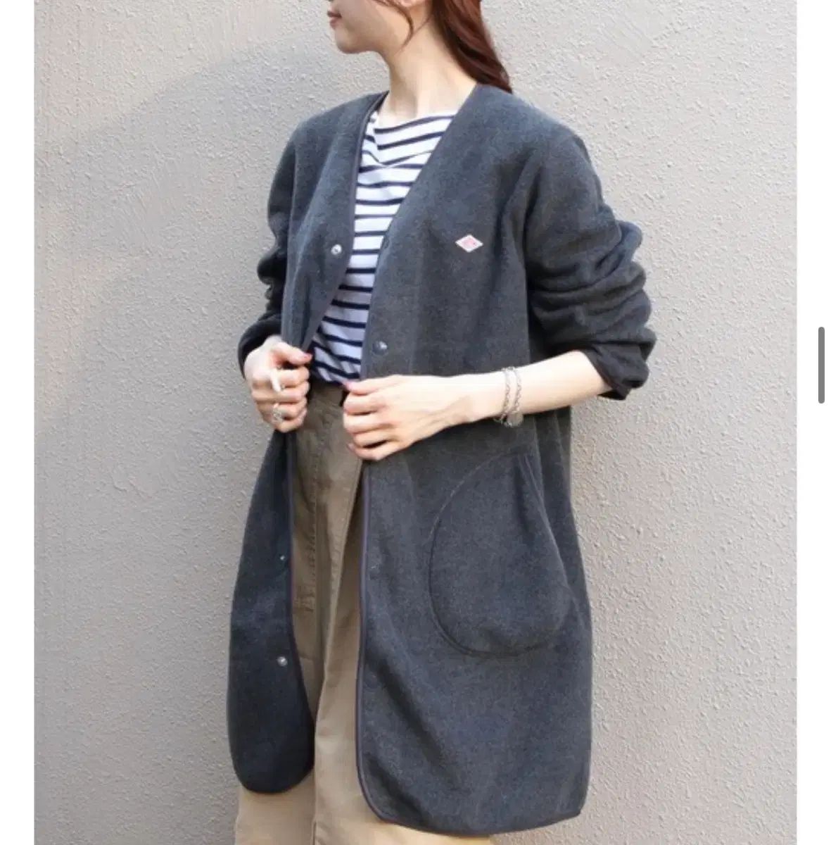 ダントン ノーカラー フリース チャコール 34 サイズ - メルカリ