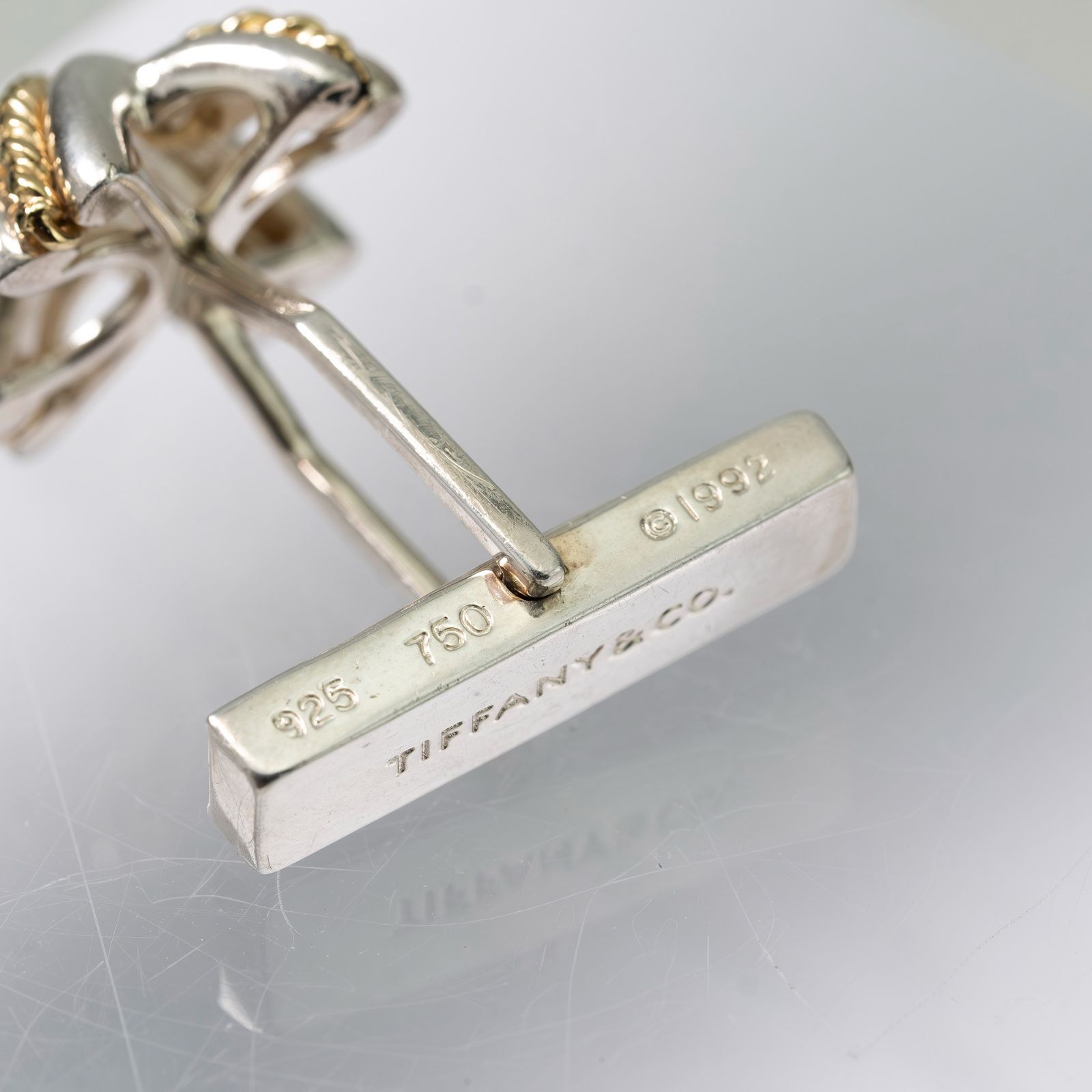 ティファニー TIFFANY & Co. シグネチャー カフス SV925 K18 コンビ
