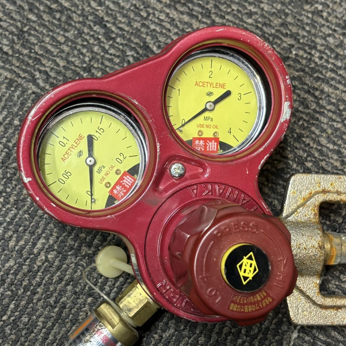 ◎ 日酸TANAKA マスターVI A アセチレン調整器 832 D | OF 酸素調整器 E 2点セット 日酸タナカ