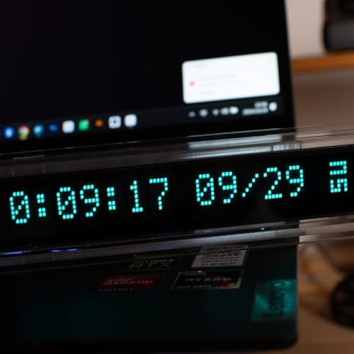 LGL Studio VFD 時計 ニキシー管 デジタルチューブ電子時計 真空蛍光灯ディスプレイ 自動時間同期 レトロなデスクトップデコレーションギフトp abea 1 ebf