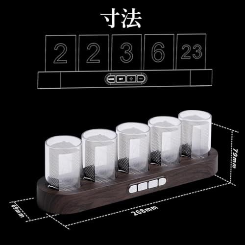 ニキシー管風置時計 ネオン管時計