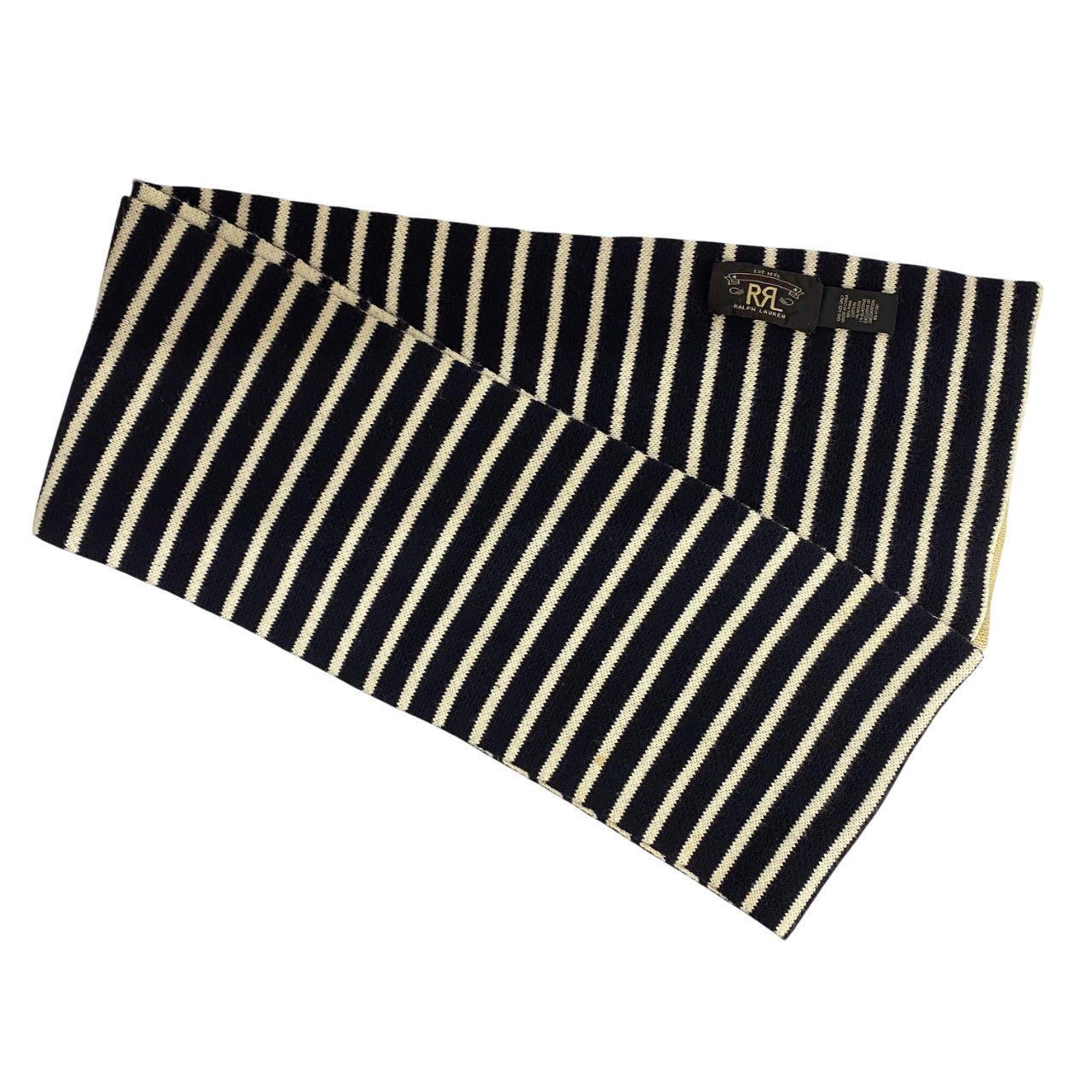 ダブルアールエル RRL コットン ボーダーマフラー マフラー・スカーフ