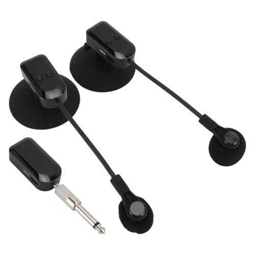 2.4 Gワイヤレス楽器マイク 360°回転コンデンサーサックスマイクピックアップシステム ギターバイオリンアコーディオン用 コンサート屋外パフォーマンス用p c 9582 45