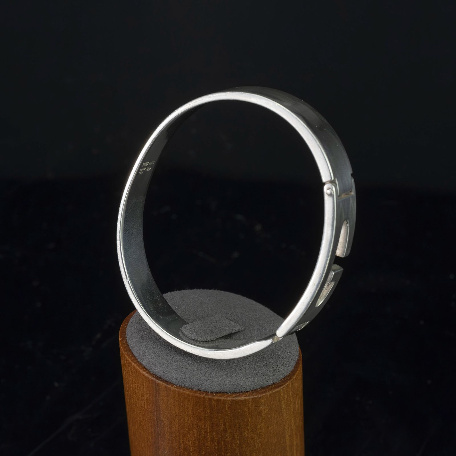 【美品】GUCCI バングル　ヴィンテージ　オールドグッチ　カットアウトG グッチ GUCCI カットアウトG バングル シルバー925 ブレスレット