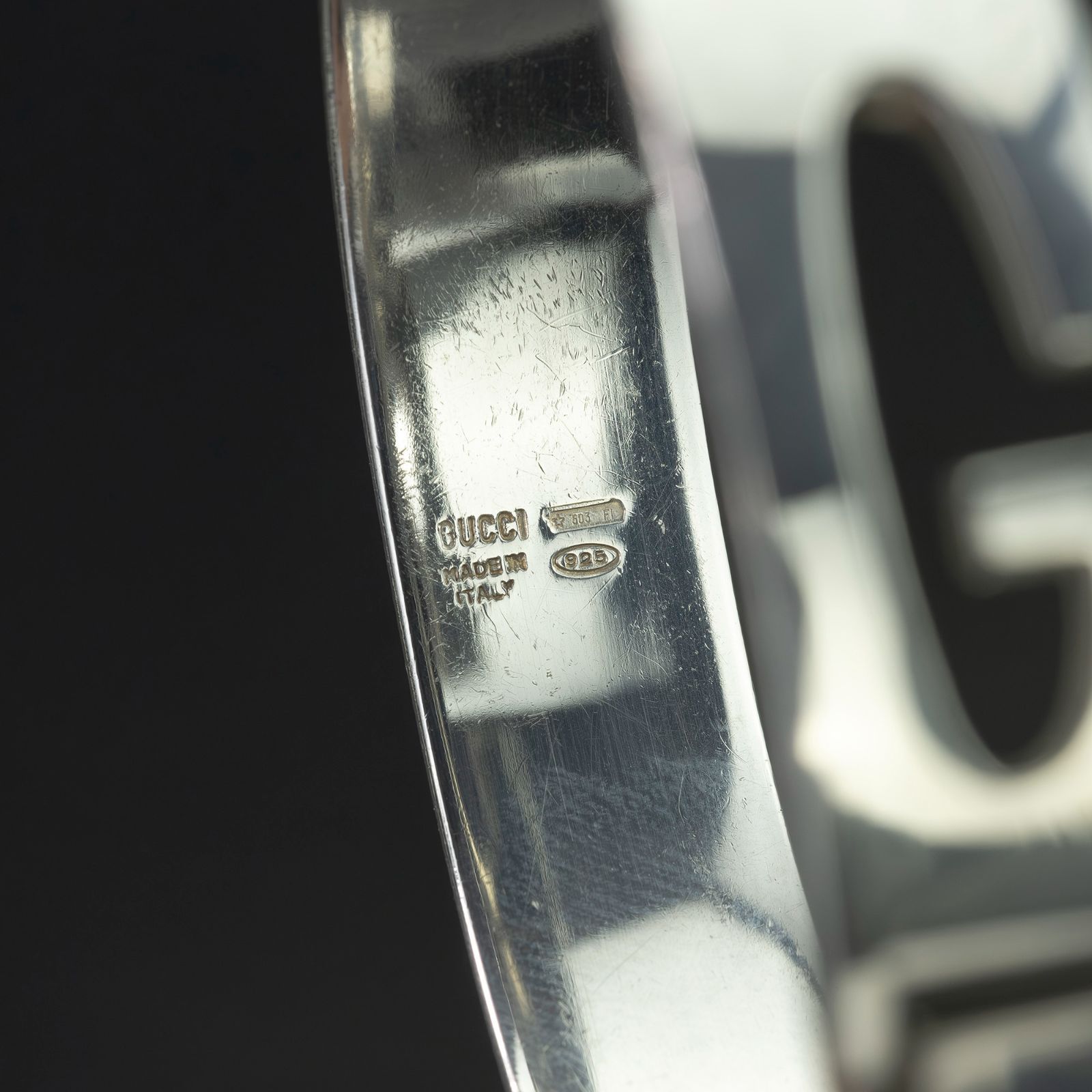 グッチ GUCCI カットアウトG バングル シルバー925 ブレスレット