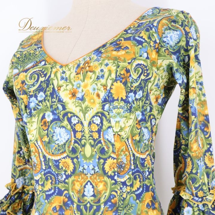 フラメンコ 衣装 ワンピース ドレス ボランテ フリル レース CANELA