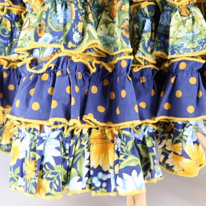 フラメンコ 衣装 ワンピース ドレス ボランテ フリル レース CANELA