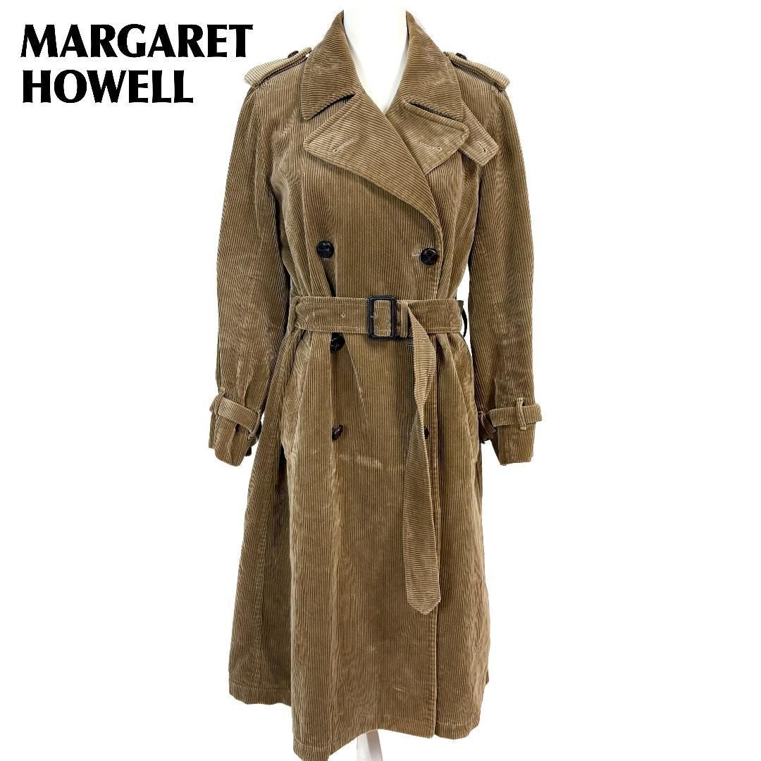 美品】 MARGARET HOWELL コーデュロイロングコート 2 ブラウン - メルカリ