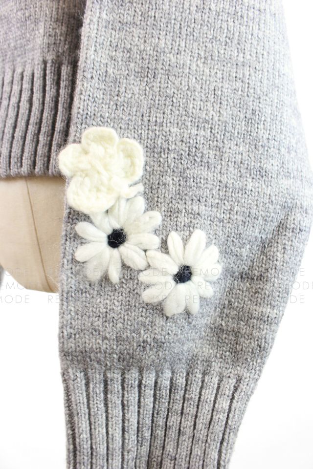 THE HANY×Chesty マーガレットカーディガン 完売品希少THE HANY×ChestyマーガレットカーディガンFホワイト