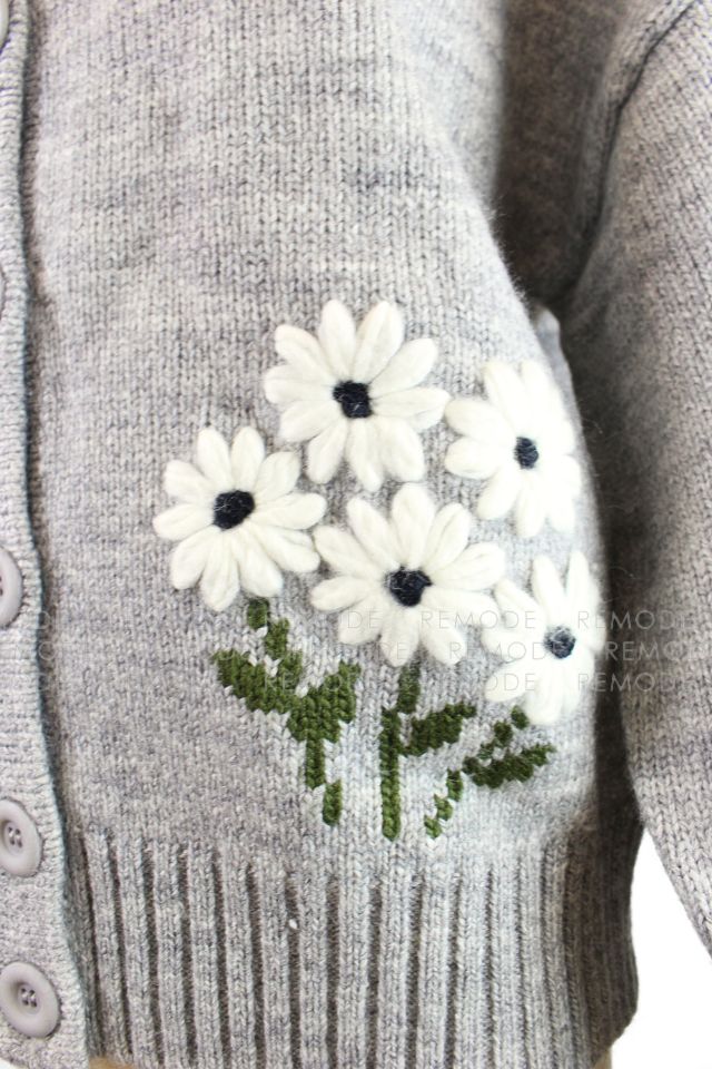 THE HANY×Chesty マーガレットカーディガン 完売品希少THE HANY×ChestyマーガレットカーディガンFホワイト